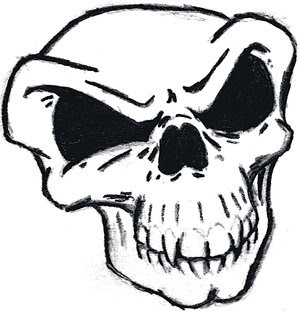 Cool Skull Tattoo Design