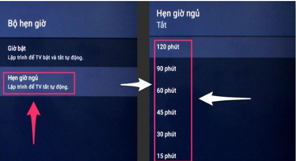 Cách 1: Hẹn giờ tắt trên Android TV Casper