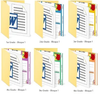 Exámenes del Primer Bimestre Primaria Bloque 1 todos los grados de 1° a 6°