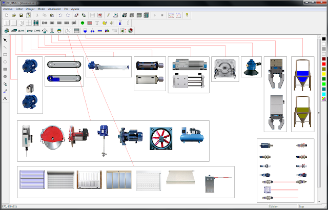 Tampilan PC Simu V 1.0 Software Simulator (SCADA)