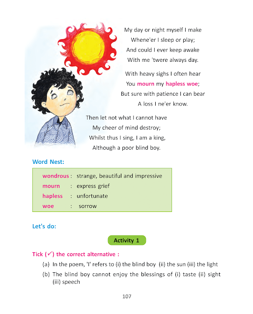 The Blind Boy | Lesson 11 | ষষ্ঠ শ্রেণীর ইংরেজি | WB Class 6 English