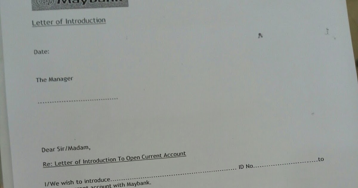 Contoh Surat Rayuan Kepada Bank Untuk Akaun Semasa