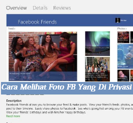 3 Cara Melihat Foto FB Yang Di Privasi Lewat Android