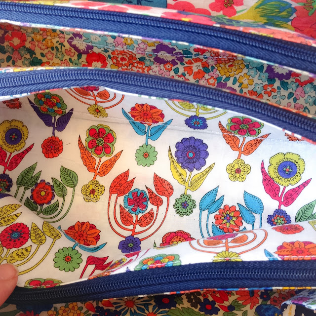 Liberty lined Sew Together bag