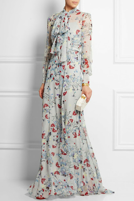 Floral print chiffon Dress