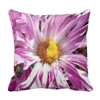 Lavender flower throw pillow