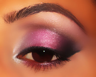 mac, eyeshadow, girlie, pink, silver, electra, carbon, smokey, blog, look, brun, gesso, tutorial