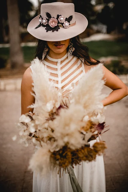 images by mneme photography zolotas australia bridal gowns wedding boho natural pampas grass decor