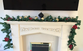 How to make a simple fireplace garland tutorial