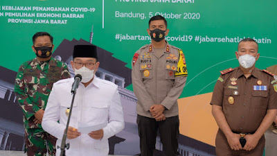    Gubernur Jabar : Kota Bandung Kembali Masuk Zona Merah