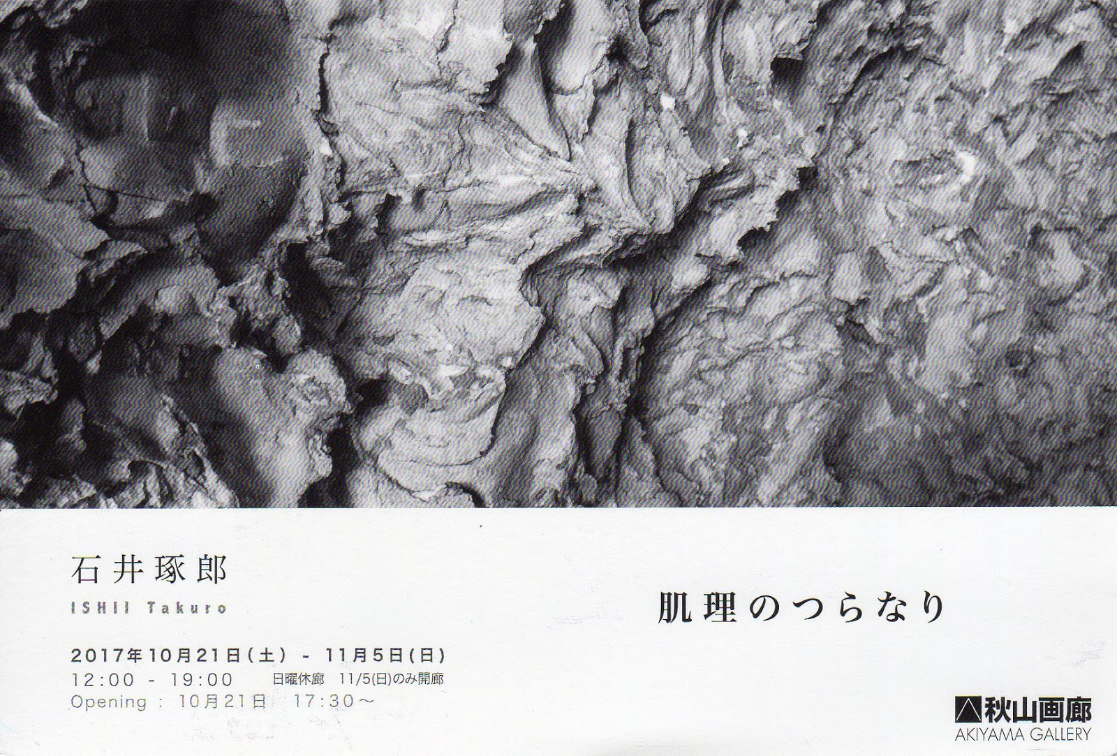 芸大 美大受験 諫早造形研究室 石井琢郎展示のお知らせ 肌理のつらなり 芸大 美大受験 諫早造形研究室 石井琢郎展示のお知らせ 肌理のつらなり