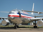 American Airlines Airbus A300 in the New Mexico desert