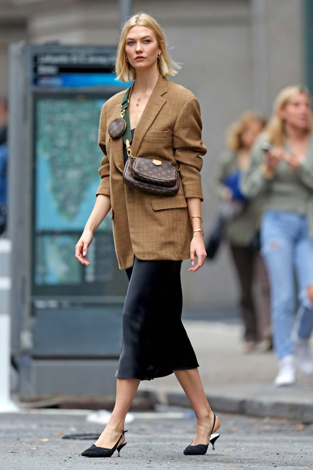 Karlie Kloss high street style fashion in New York City