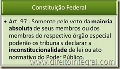 Constituição Federal - Art. 97 - Quórum para a Declaração de Inconstitucionalidade.