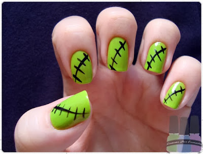 Unhas decoradas para festa de Halloween