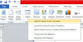 Cara Menggunakan dan Menampilkan Quick Acces Toolbar