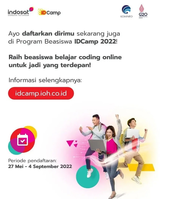 Telah Dibuka! Pendaftaran Program Beasiswa IDCamp 2022
