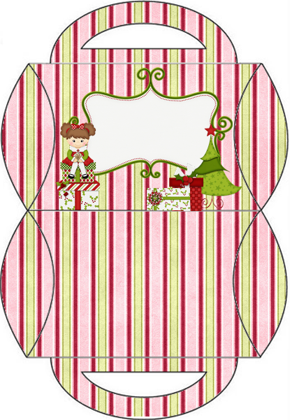 Christmas in Pink: Free Printable Boxes.