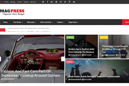 Magpress V3.3 Blogger Template Premium Free Download