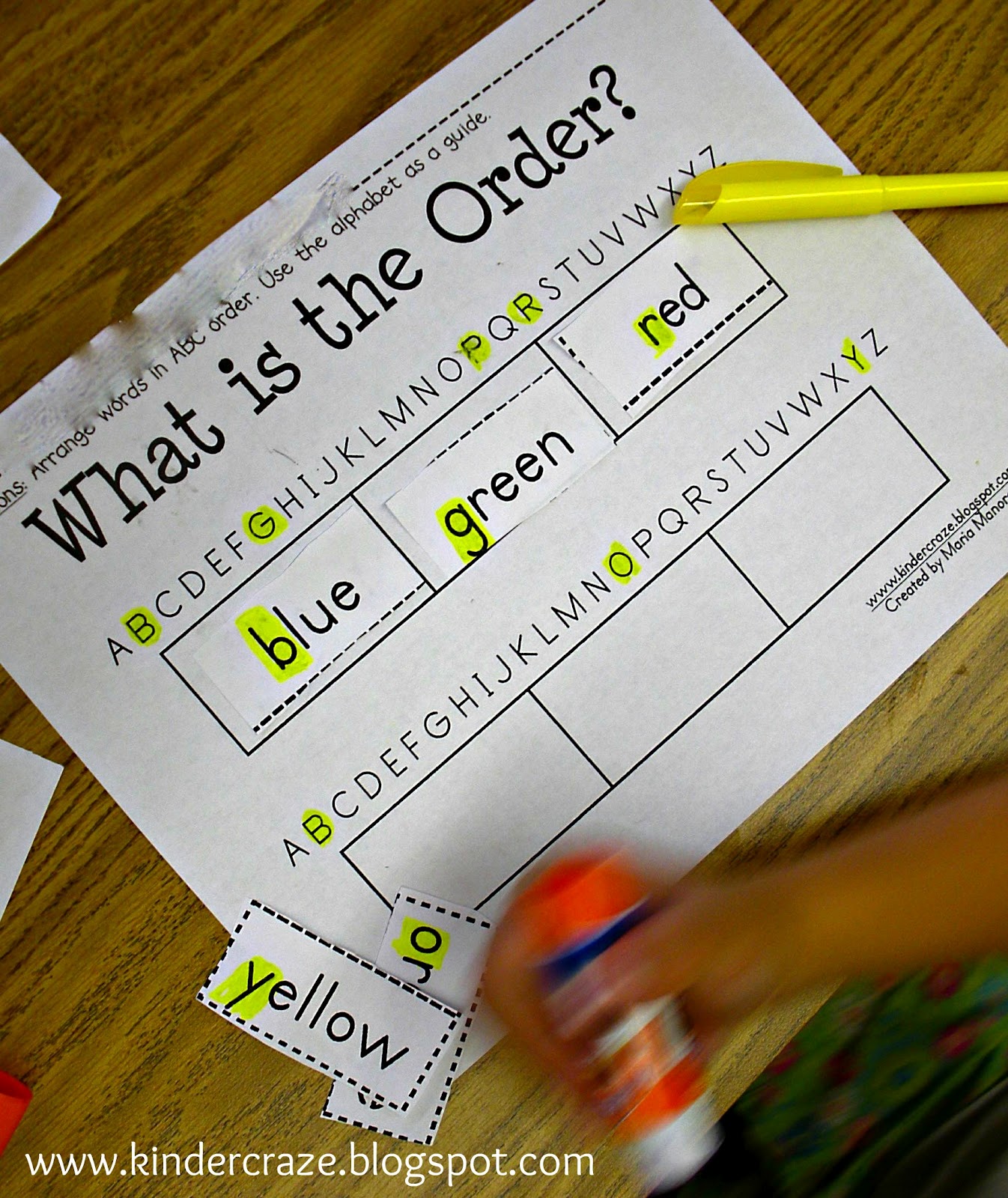 Classroom Freebies Too: Introduction to ABC Order