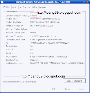 Microsoft Genuine Advantage Diagnostic Tool