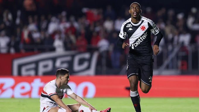 Vasco vence São Paulo com tranquilidade no Morumbis e abre distância para o Z4