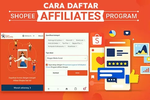 cara daftar shopee affiliate program penghasil uang