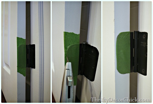 painting around hinges