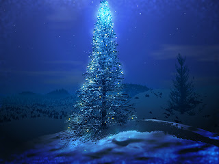 Unique Bluish Christmas Tree