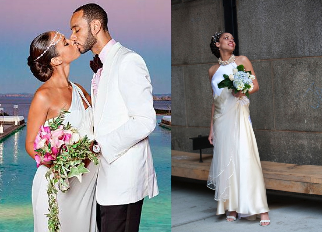 When Alicia Keys tied the knot in her Vera Wang gown with a very obvious