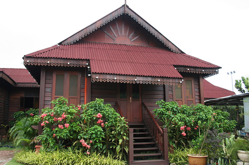 Deby Evelianti Rumah adat Palembang  