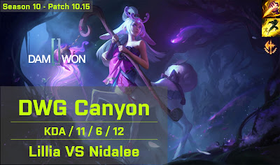 DWG Canyon Lillia JG vs AF Dread Nidalee - KR 10.15