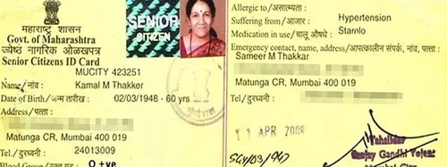 Senior Citizen Identity Card (SCIC)