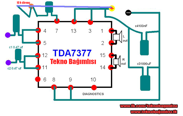 TDA 7377 Anfi Devresi Yapımı