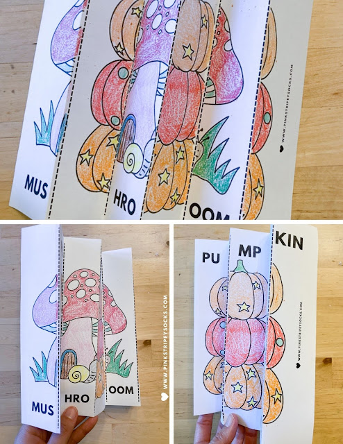 Free printable Fall Agamographs for teachers parents librarians easy STEM and STEAM craft and activity