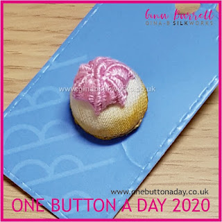 One Button a Day 2020 by Gina Barrett - Day 148 : Iced Gem