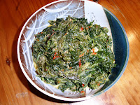 sambal tapioca leaves