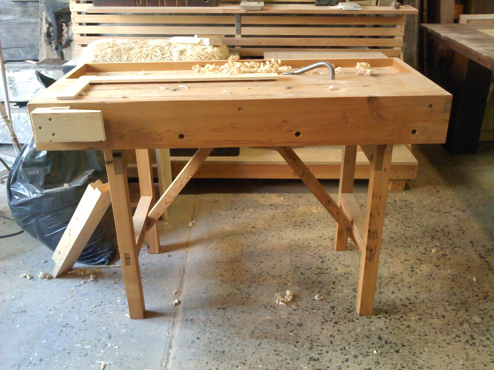 Michael Ferrin Woodworking: Folding Workbench Part II