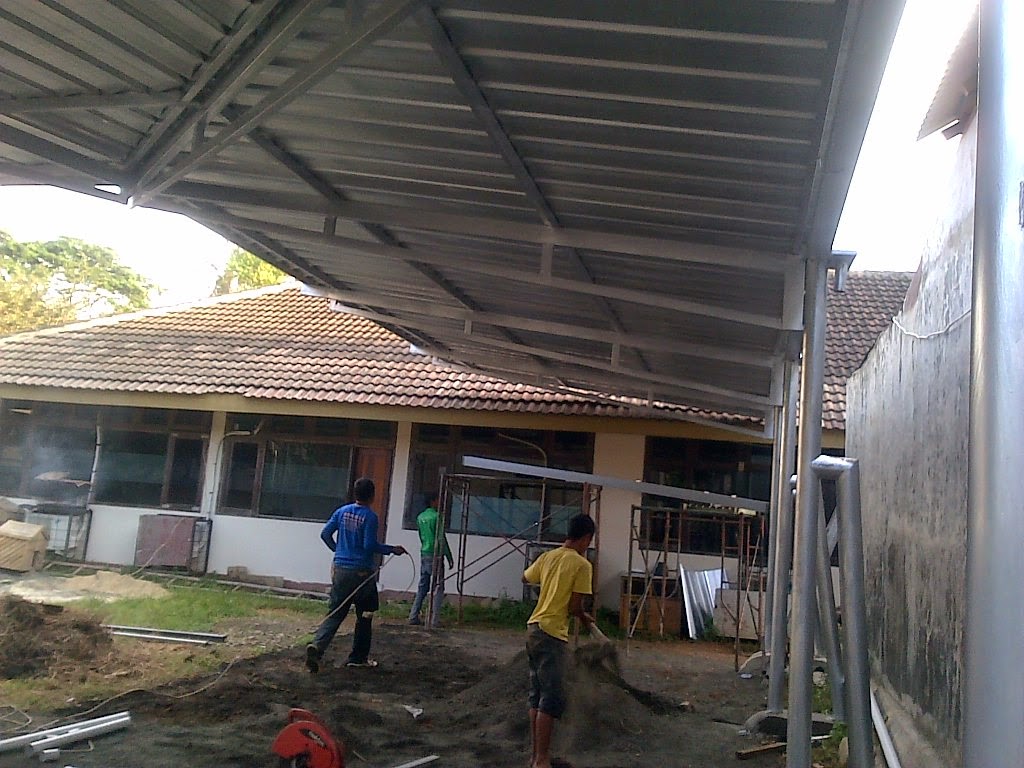 proses pembuatan atap spandek zincalume