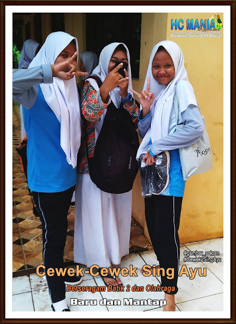 Gambar Siswa-Siswi SMA Negeri 1 Ngrambe Cover Batik 2 - Buku Album Gambar Soloan Edisi 9