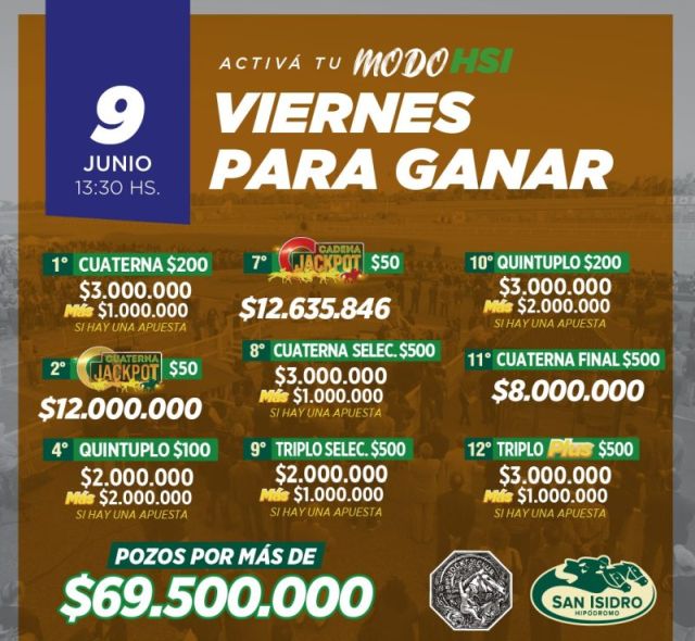 apuestas-hipodromo-san-isidro-viernes-9-junio