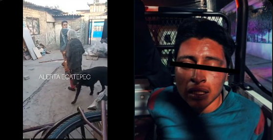 Cae Jesús Altamirano Montiel el joven que golpeó con un tubo a su abuelita en Ecatepec quien se encuentra grave
