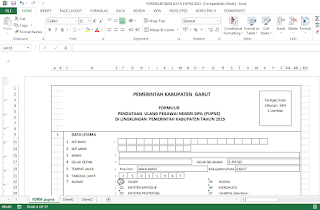 Formulir Isian Data PUPNS 2015