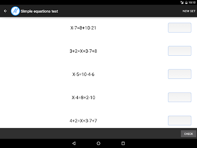 generated worksheet. android version