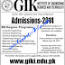 GIK Institute of Engineering Sciences And Technology Admission 2014