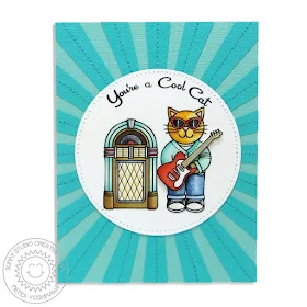 Sunny Studio Stamps: Sock Hop 1950's Inspired Card by Mendi Yoshikawa