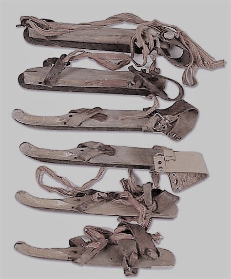 A group of early ice skates