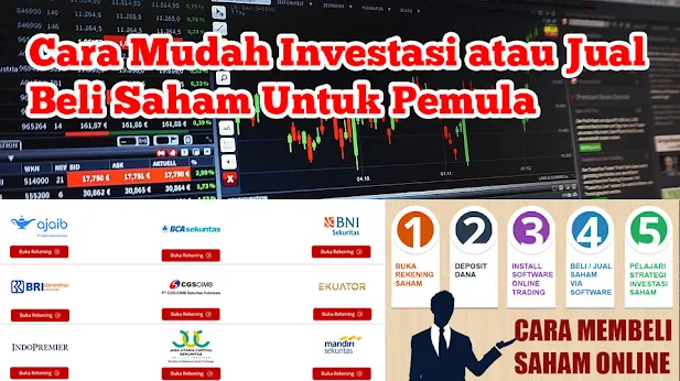 Cara Mudah Investasi atau Jual Beli Saham Untuk Pemula