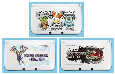 Chespin Fennekin Froakie Xerneas Yveltal 3DS LL Hard Cover Jupiter