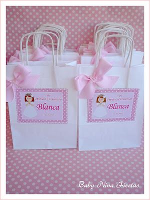 bolsas personalizadas comunión niña